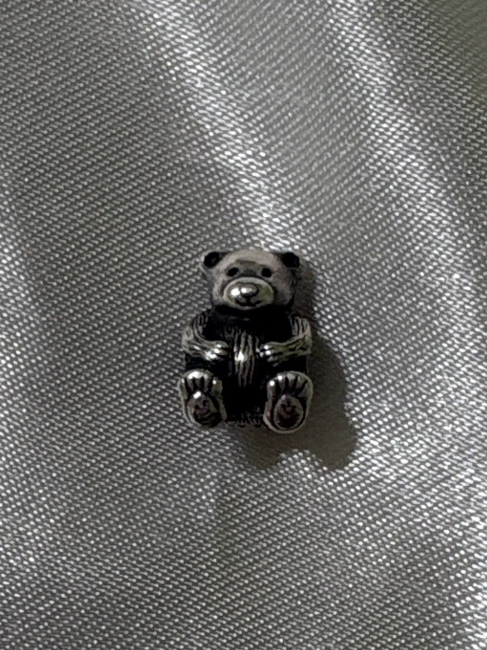 PANDORA Teddy Bear Sterling Silver 925 ALE Bead Charm Retired style.